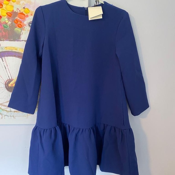 edit Dresses & Skirts - Sutton East Peplum Dress in Navy by EDIT Frill